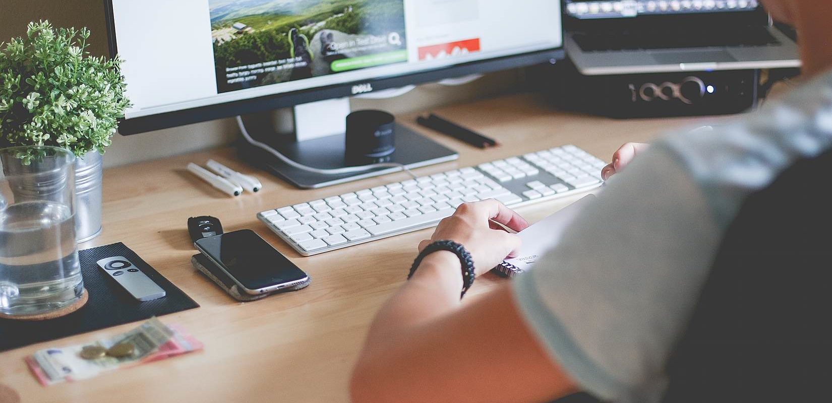 Man Working on Website Layout